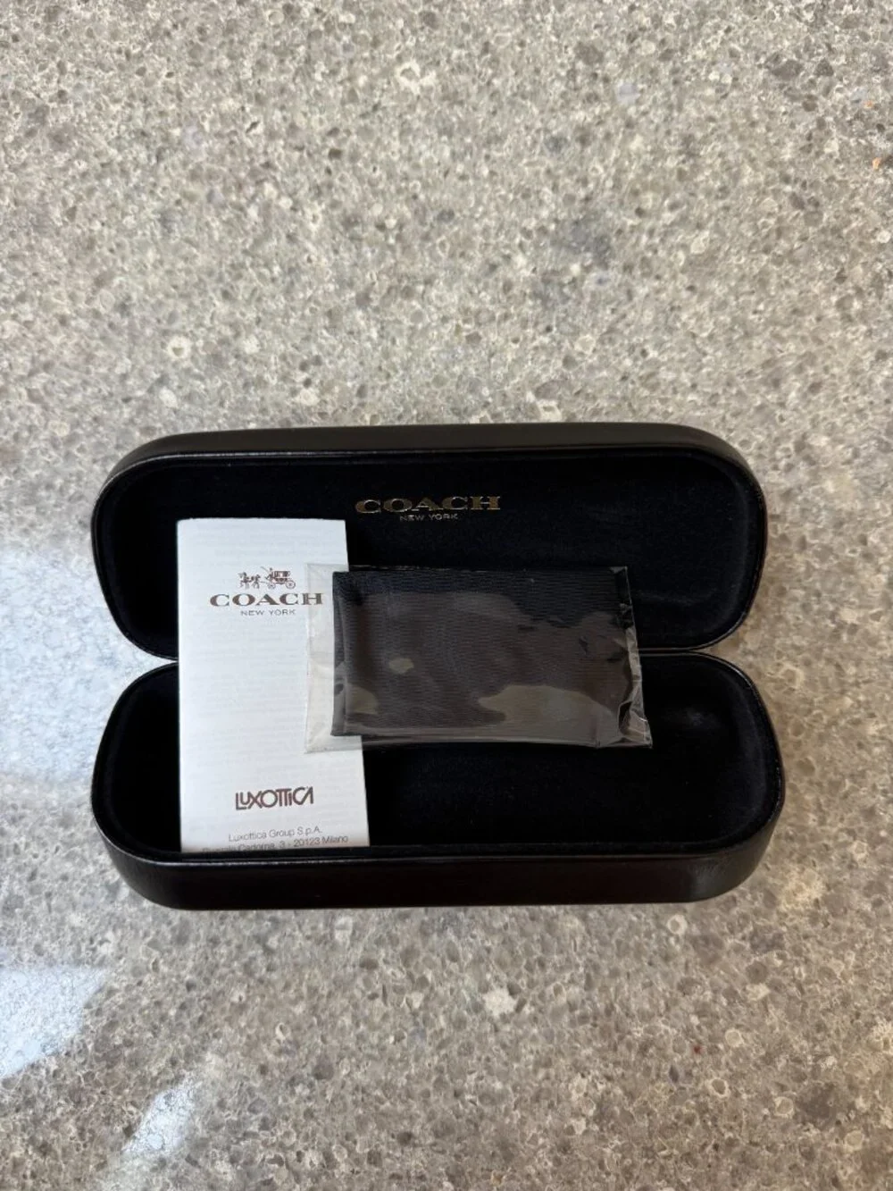 COACH Black hard shell sunglasses or glasses CASE. Great Condition